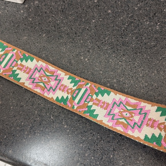 🇮🇹 Vintage Style 1970s Camera Cotton Fabric and Leather Strap from Florence - Picture 10 of 13